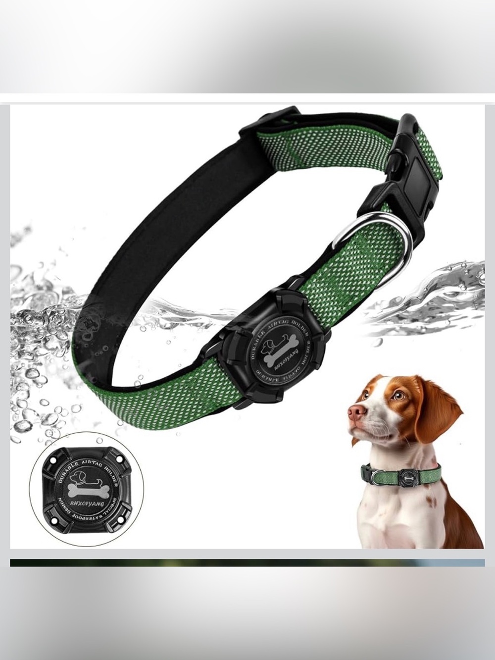 AirTag Dog Collar, Size XL, NWT.